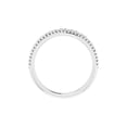 thumbnail image 2 of 14k White Gold Polished .05 Dwt Diamond Beaded Love Heart Stackable Ring -- Size 6.5 Stackable Ring for Women, 2 of 2