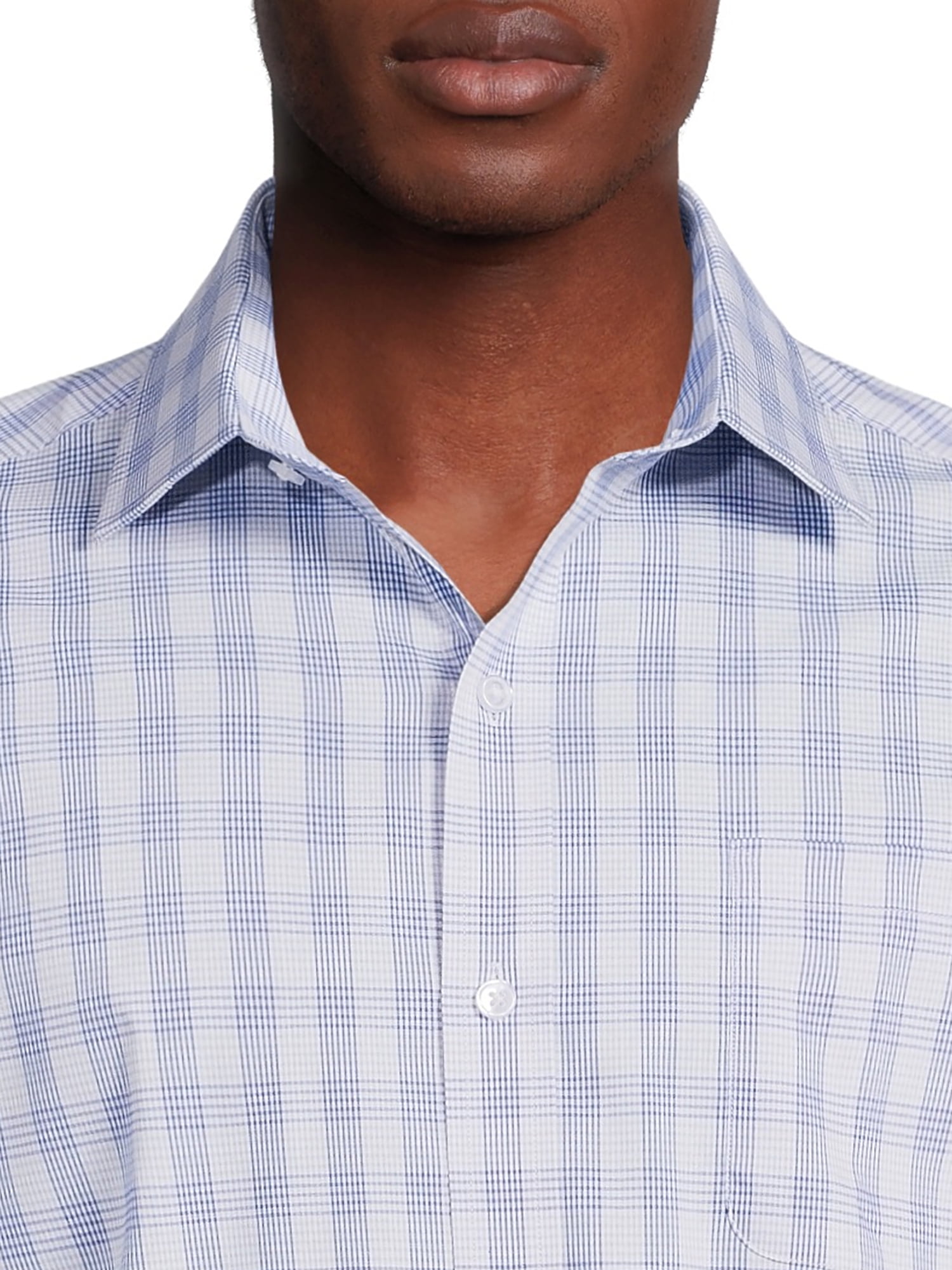 George Men's and Big Men's Classic Fit Dress Shirt with Long Sleeves, Sizes S-3XL