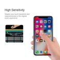 thumbnail image 4 of iPhone XS/X - Tempered Glass Privacy Screen Protector w 6ft USB Cable - Curved Anti-Spy Anti-Peep 3D Edge Case Friendly, Flat Charger Cord Power Wire Sync Zinc Alloy, 4 of 11