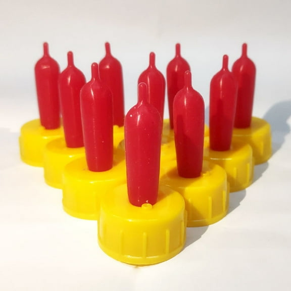 LOLIPPYY Plastic Rubber Lamb Feeding Bottles for Young Livestock 12Pcs