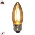 thumbnail image 3 of Royal Designs Decorative Tinted Indoor or Outdoor Candle Shape C35 Edison E26 Medium Base Dimmable LED Light Bulbs, 6 Pack, 3 of 7