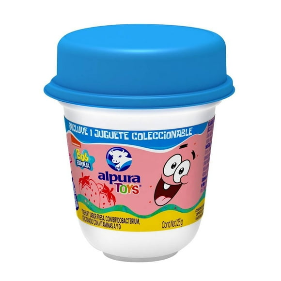 Yoghurt batido Alpura sabor fresa 125 g + juguete sorpresa