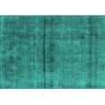 thumbnail image 1 of Ahgly Company Indoor Rectangle Oriental Turquoise Blue Industrial Area Rugs, 2' x 4', 1 of 4