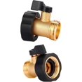 thumbnail image 5 of Water Hose Shut Off Valve, 2 Pack Heavy Duty 3/4 Inch Solid Brass Garden Hose, 5 of 5