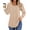 1 Khaki, variant on Fantaslook Pleated Blouses for Women Dressy Casual Long Sleeve Shirts Fall Tunic Tops