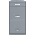 thumbnail image 6 of Home Square Set of 2 3 Drawer Metal File Cabinet with Pencil Drawer Gray, 6 of 11