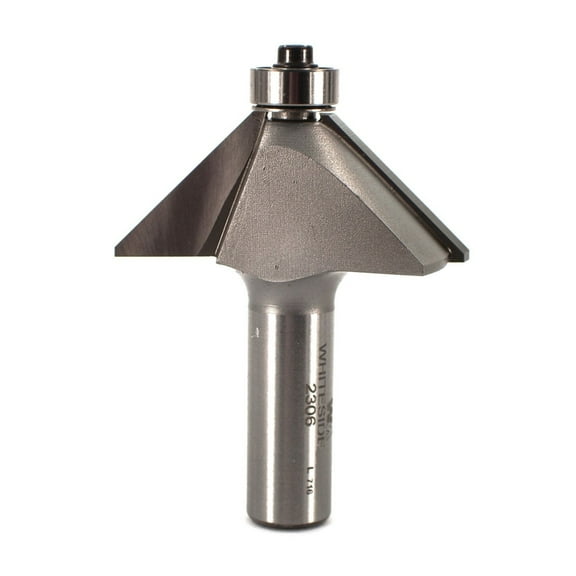 Whiteside 2306 2-1/2-inch 45 Degree Chamfer Router Carbide Bit, 1/2-inch Shank