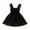 Black, variant on Solid Dress for Toddler Girls Children Round Neck Sleeveless Lace Puffy Dresses Party Wedding Prom Clothes