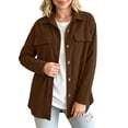 thumbnail image 6 of Enjoytime Jackets for Women Lapel Long Sleeve Button Down Shacket Fall Trendy Casual Coat Plus Size Clothes, 6 of 7