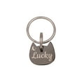 thumbnail image 5 of Cat Tag Personalized Stainless Steel Tag - Cute of Cat Tag Kitten Head Shape Tag with Star and Moon Icon - Cat Name Tag for Collar [Black, Only Front Engraving], 5 of 10