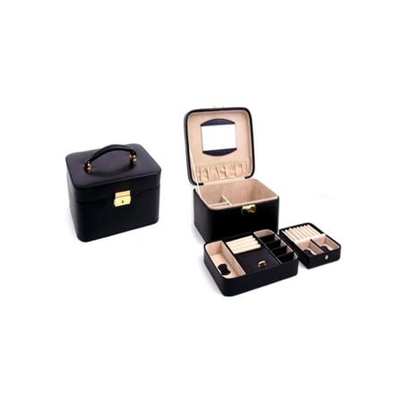 Bey-Berk International Jewelry/Watch Case, Pink Leather, T.P.