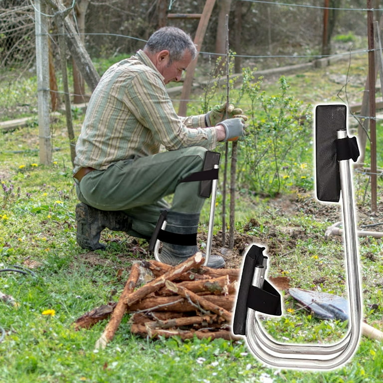 Adjustable Bricklayer Kneeling Device With Seat - Garden Kneeling Pad With 330lb Capacity