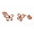 thumbnail image 2 of Yoursfs Pink Butterfly Zircon Stud Earrings for Women Gold Plated Piercing Earrings Studs for Girlfriend Daughter Dainty Birthday Christmas Jewelry Gift, 2 of 5