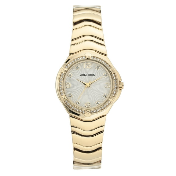 Armitron Women's Rose Gold Tone Analog Watch with Genuine Crystal Accents, 75/5731MPRGWM