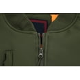 thumbnail image 3 of Men’s Multi Pocket Water Resistant Industrial Uniform Quilted Bomber Work Jacket (Olive, 2XL), 3 of 4