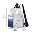 thumbnail image 3 of FORMRS Women's Travel Backpack Purse Anti-Theft Hidden Pockets Casual Shoulder Bag, Watercolor Mountains, 3 of 7