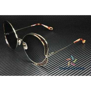 CHLOE CH0024S 002 Round Gold Pink Grey 60 mm Women's Sunglasses