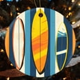thumbnail image 4 of Christmas Ornament Colorful Cartoon-style Surfboard Christmas Bauble Surfboard Decor Christmas Tree Decoration Indoor Outdoor Yard Housewarming Gift, 4 of 5