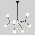 thumbnail image 2 of Mid Century Eight Globe Light Brass Ceiling Sputnik Chandelier Pendant Light Fixture, 2 of 6