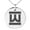 Silver, variant on Stainless Steel Letter W Initial Empire Monogram Engraved Small Medallion Circle Charm Pendant Necklace