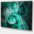 thumbnail image 1 of Designart - Mystic Turquoise Fractal - Abstract Wall Art Canvas, 1 of 1