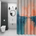 thumbnail image 4 of Abstract Sunrise Sunset Shower Curtain for Bathroom Decor, Ocean Modern Oil Painting Waterproof Fabric Shower Curtain, 72"x96" Set with 12 Hooks, 4 of 9