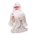thumbnail image 1 of Lindo juguete eléctrico de Papá Noel decorativo para las vacaciones de Navidad, regalo divertido Blanco, 1 of 8