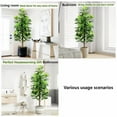 thumbnail image 5 of Colourtree Fiddle 59" Leaf Fig Tree Artificial - Tall Faux Fiddle Leaf Fig Tree - Fake Fig Plant with Realistic Texture for Indoor Outdoor Modern Home House Office - Pot Style 04, 5 of 6