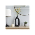 thumbnail image 3 of Decorative Paulownia Wood Cut-Out Vase for Living Room Decor - Casual Flower Vase for Home, Room, Bedroom, or Office Spaces - Ideal for House Accents and Entryway Table Displays - 14", Black, 3 of 13