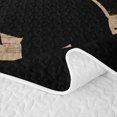 thumbnail image 5 of Erosebridal Vintage Camp Bear Twin Quilt Set,Pine Tree Silhouette Pattern Twin Coverlet Set For Boys,2 Pieces, 5 of 7
