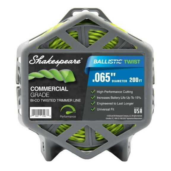 Shakespeare 17463 Ballistic Twist Trimmer Line 0.065 in. x 200 ft. Green