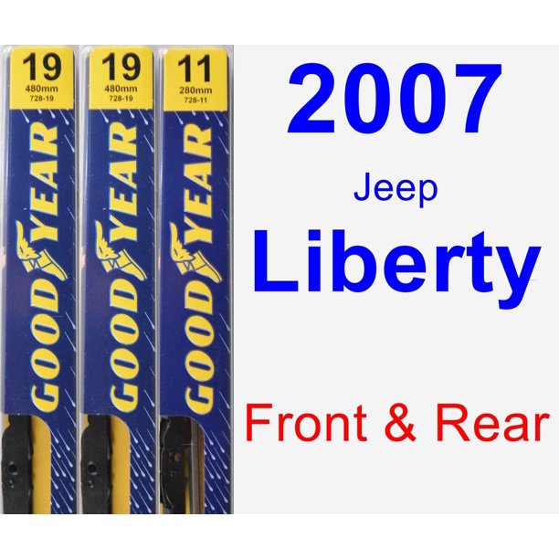 2007 Jeep Liberty Wiper Blade Set/Kit (Front & Rear) (3 Blades