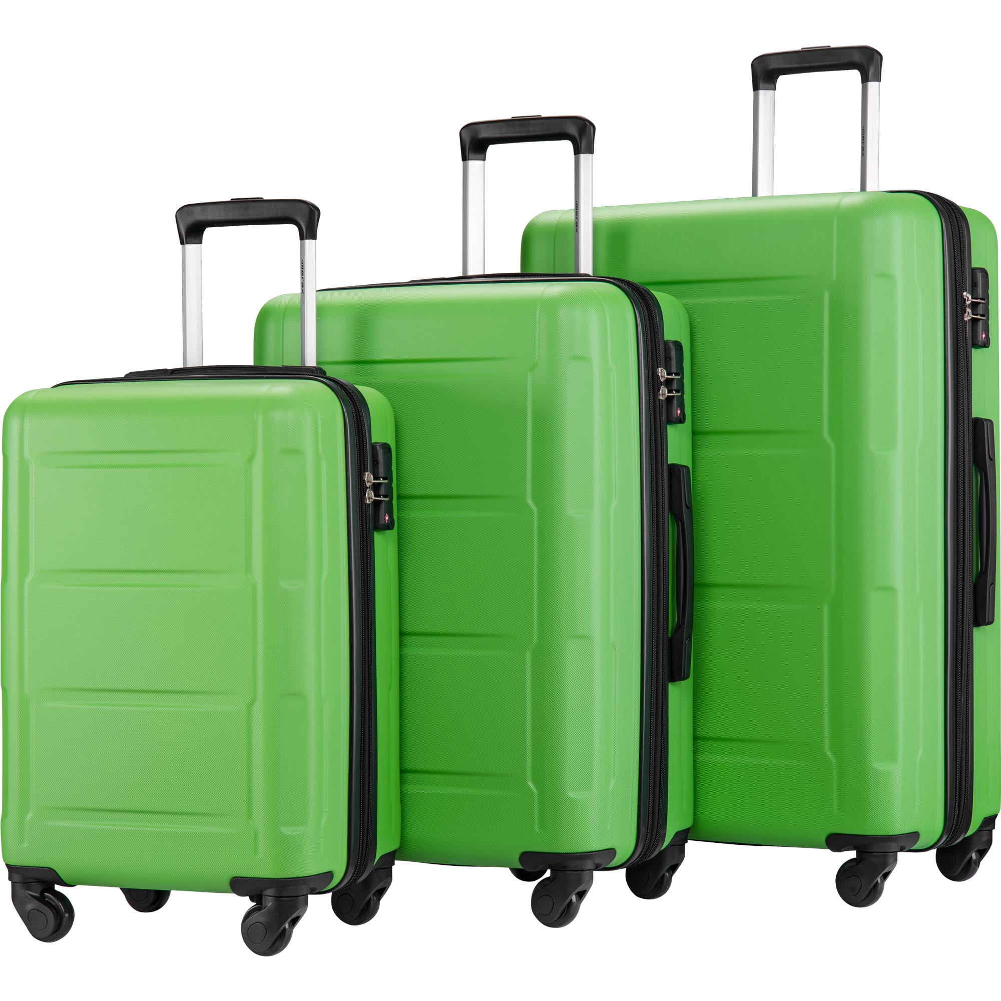 Expandable Luggage Spinner Suitcase Set, 3 Pcs ABS Expanable Luggage