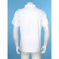 thumbnail image 4 of RUNQHUI Unisex Men Woman Chefs Jacket Double Breasted Kitchen Work Shirts Cook Jacket Tops White Short Sleeve M, 4 of 7