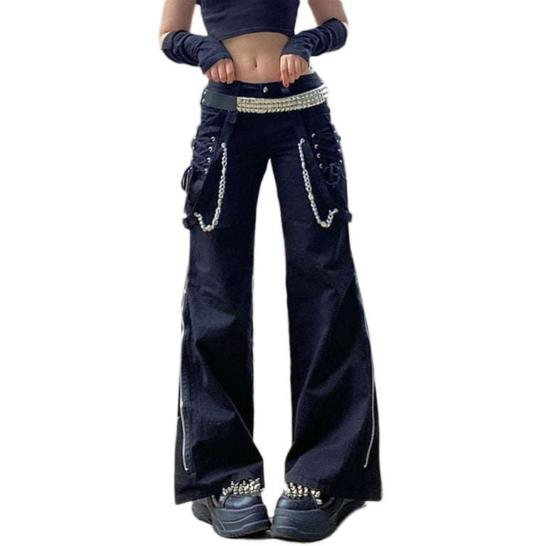 うのにもお得な情報満載！ Women GENEMA Gothic Side Chain with Pants Cargo Leg Wide パンツ