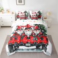 thumbnail image 2 of Homewish Xmas Cartoon Gnome 7-Piece Twin Bedding Sets For Teens Boys Girls,Red Black Plaid Truck Bedding Comforter Set,Merry Christmas Breathable Sheet Sets,Ultra Soft Home Decor,Reversible, 2 of 8