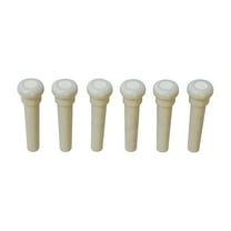 Graph Tech Tusq Ivory Acoustic Guitar Bridge Pins White Pearl Dot