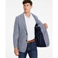 thumbnail image 3 of Tommy Hilfiger Mens Modern fit Sport Coat Blazer 40 R Light Heather Blue, 3 of 5