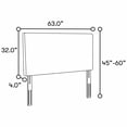 thumbnail image 6 of Serta Lifestyle Solutions Irving Upholstered Full/Queen Headboard, 32"H x 63"W x 4"D, Linen, 6 of 8