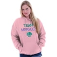 thumbnail image 5 of Team Mermaid Under the Seashell Cute Hoodie Sweatshirt Women Brisco Brands 3X, 5 of 6