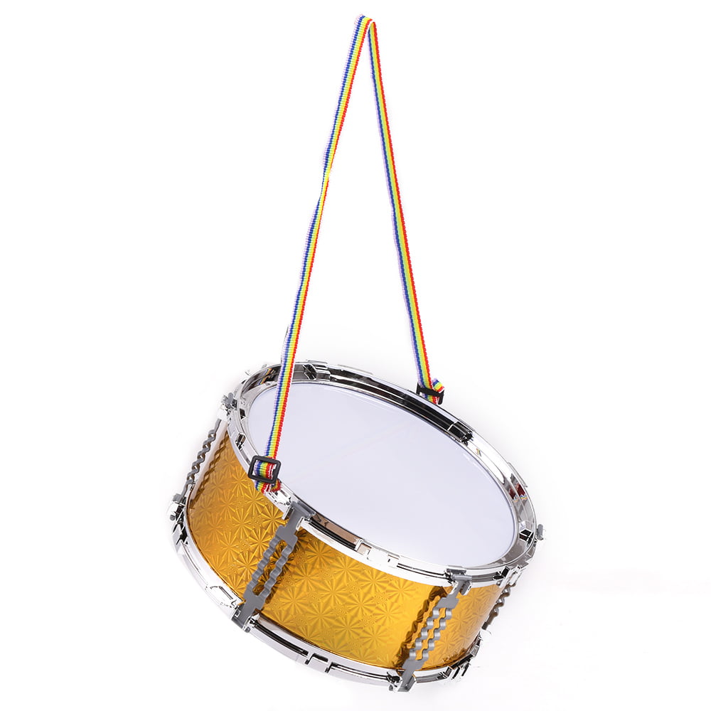 Children Wooden Jazz Snare Drum 2 Sticks & Shoulder Strap Percussion Musical Toy 