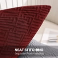 thumbnail image 4 of JIATER Pack of 2 Throw Pillow Covers Soft Decorative Pillow Covers,18x18,Wine Red, 4 of 6