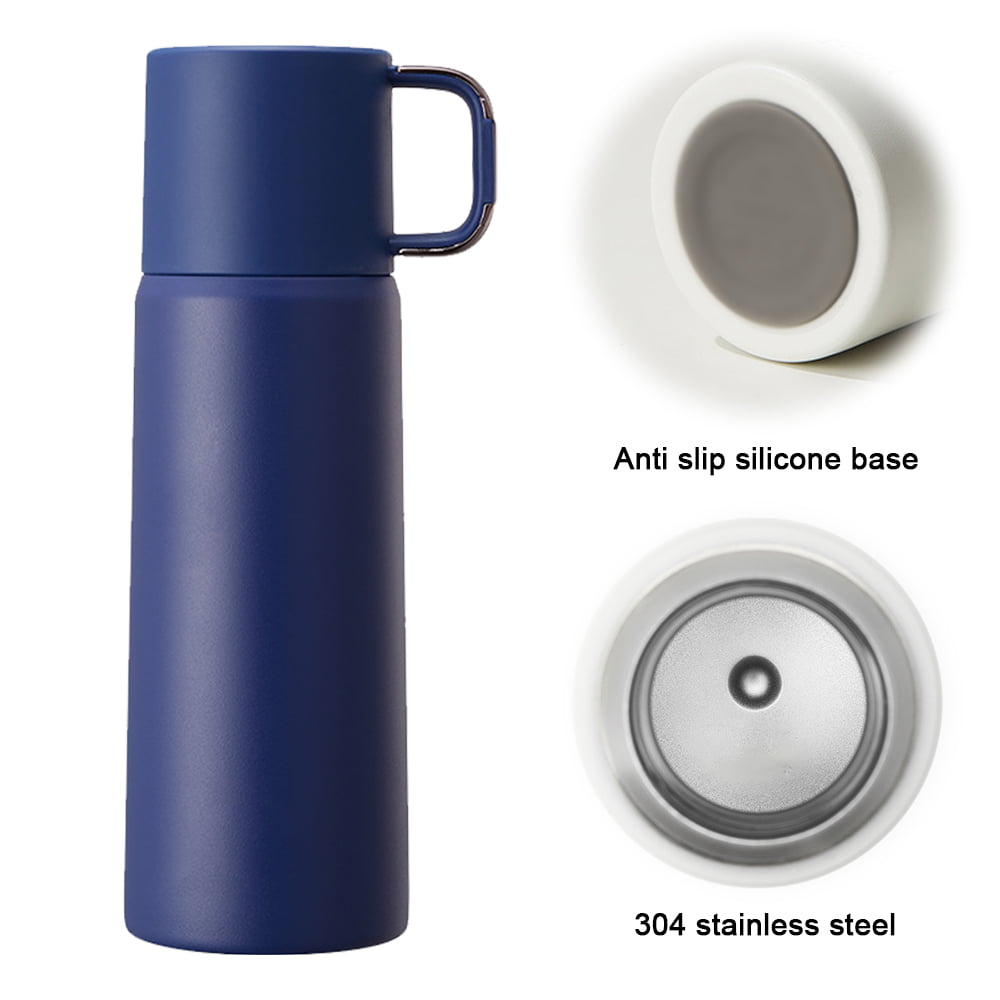 304 Stainless Steel Rotating Cup Vacuum Thermos Cup - 20oz Double-layer  Thermos with Splash Cover and Straw, Suitable for Coffee Hot Drink and Cold  Drink Cup 