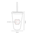 thumbnail image 4 of Paquete con 10 piezas de Vaso plástico doble pared con acabado rubber naranja 10 x 16, 4 of 4