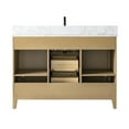 thumbnail image 6 of Vanity Art 48" Bathroom Vanity with Sink and Engineered Marble Top, Freestanding Storage Cabinet with 2 Drawers, 2 Shelves and 1 Flip Down Tray, 6 of 8