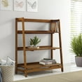 thumbnail image 2 of Camaflexi Mid Century Modern Wooden Bookshelf 3 Tier Open Shelving Unit, Castanho 100% Solid Wood, 2 of 10