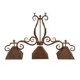 thumbnail image 5 of Meyda Tiffany 127344 Pedra 3 Light 48" Wide Linear Pendant - Red Rust, 5 of 5