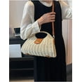 thumbnail image 5 of Kukuzhu Straw Handbags Women Summer Beach Tote Bag Hand Purse Vintage Wicker Woven Basket Boho Rattan Clutch Crossbody Shoulder Bag, 5 of 7