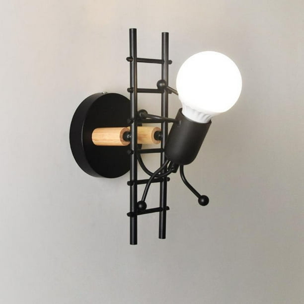 Luces de montaje en pared de granja, iluminación de candeliere de pared, lámpara de pared para exteriores, linterna para Porch Bathroom bar blanca negra Colco Apliques de pared Dormitorio Exterior