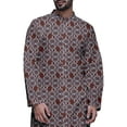thumbnail image 4 of Atasi Button Down Asymmetric Printed Long Sleeve Rayon Kurta Pyjama Set, 4 of 4